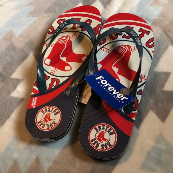 red sox flip flops